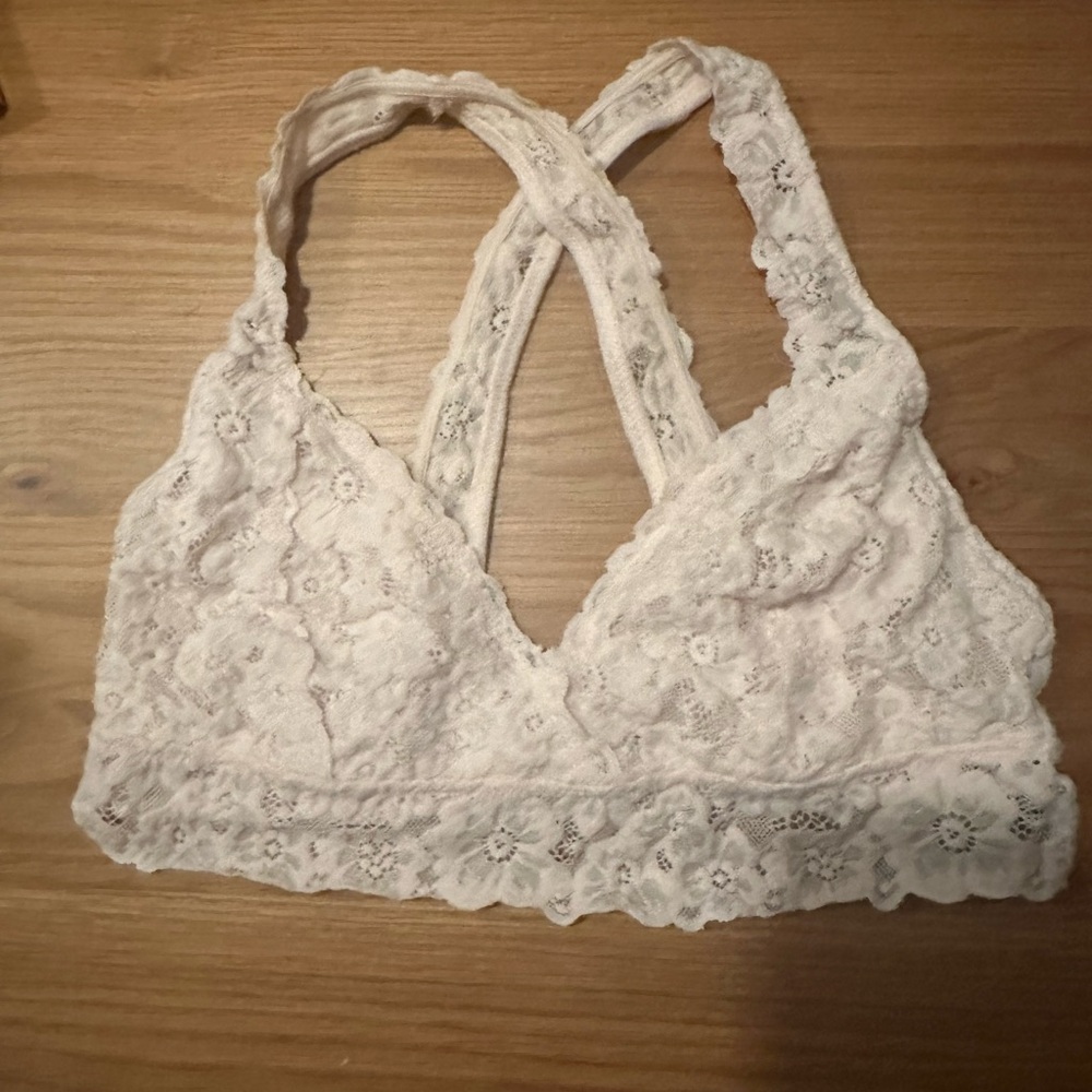 Aerie bralette size medium pink cross cross back